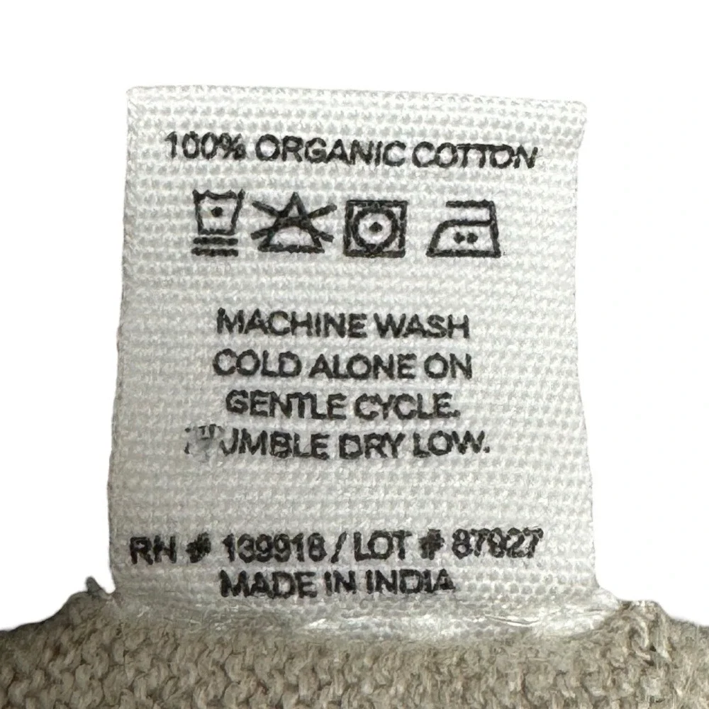 Zestt Organic Cotton Knit Open Front Long Cardigan Beige White One‎ Size Duster